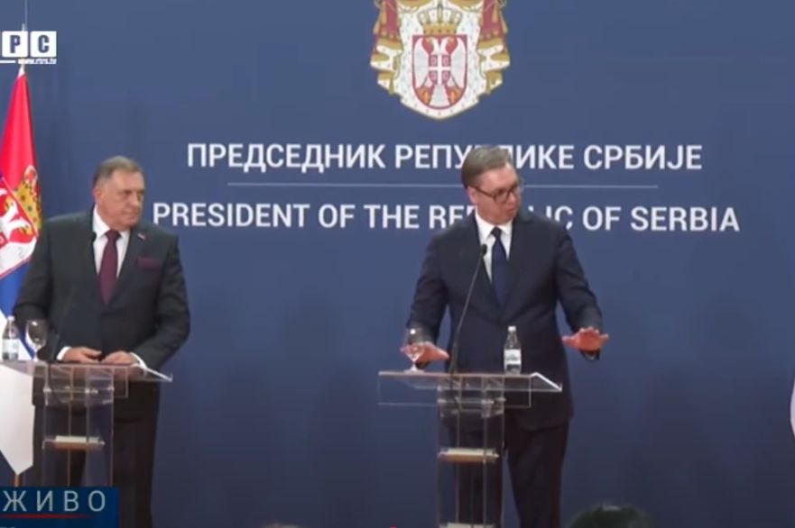 Dodik izašao zajapuren s Vučićem pred novinare, obojica jako naglašeno spominjali neslaganja (VIDEO)