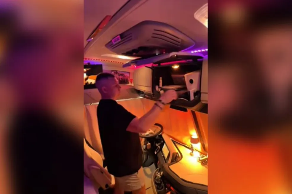 Znate li gdje spavaju vozači kamiona: Pogledajte snimak koji je sve iznenadio (VIDEO)