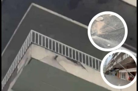 Otpao dio fasade pored bine u Sarajevu gdje se trebaju okupiti građani u čast Halida Bešlića