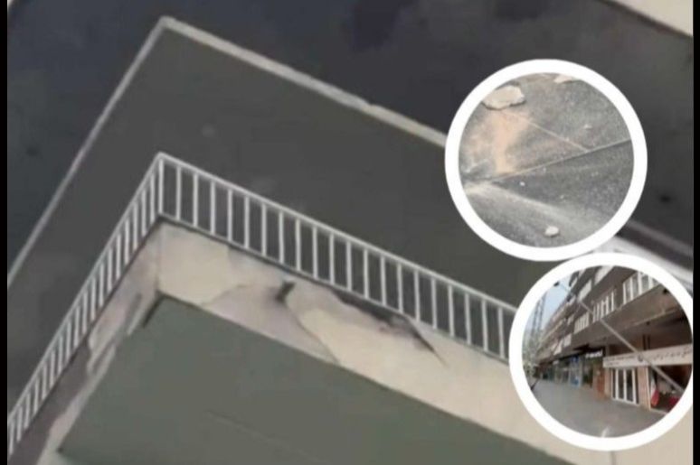 Otpao dio fasade pored bine u Sarajevu gdje se trebaju okupiti građani u čast Halida Bešlića