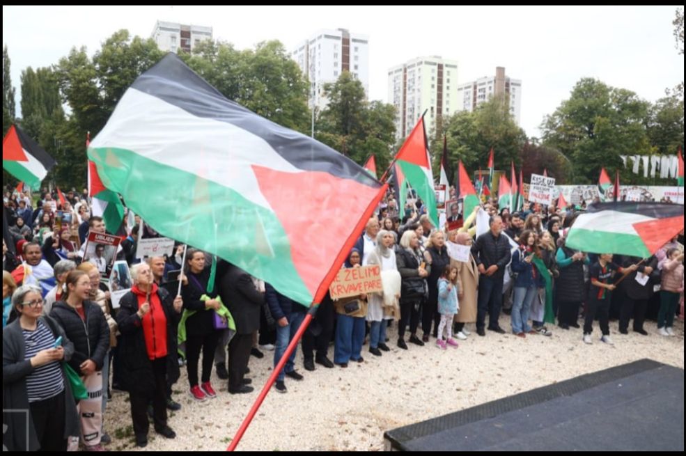 Građani čitaju zahtjeve na protestu za Palestinu: Zatražili i prekid suradnje sa Izraelom
