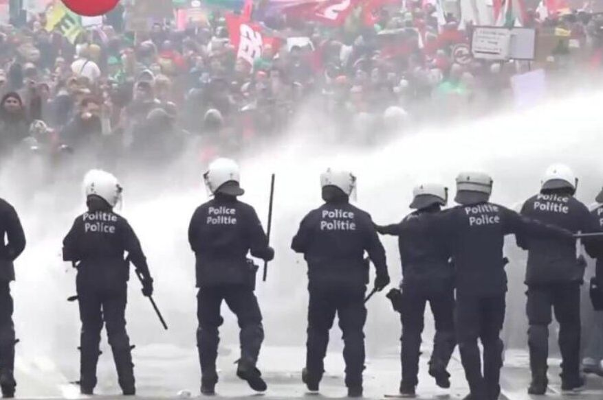 Haos u Briselu: demonstranti sukobili se s policijom