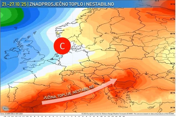Stiže velika promjena u BiH: Prvo nestabilno vrijeme, a onda slijede i ljetne temperature do 30°C