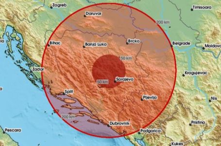 Zemljotres jutros pogodio BiH