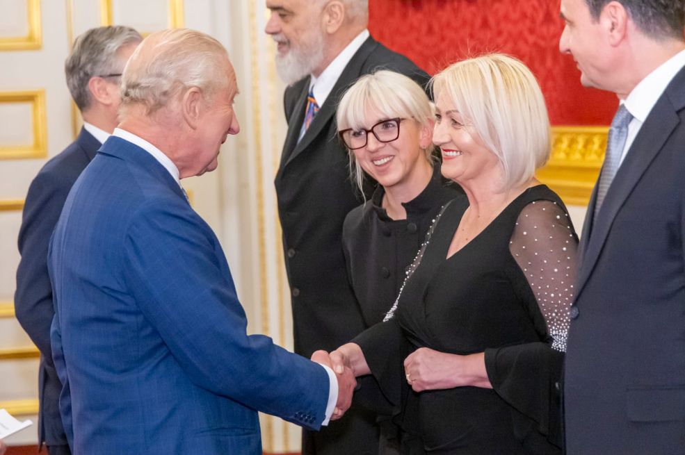 Krišto na prijemu kod kralja Charlesa III.