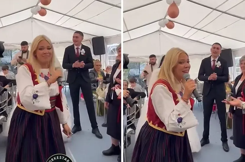 Snimak trudne Milice Todorović napravio haos: Došla na svadbu u nošnji, lice svi komentarišu