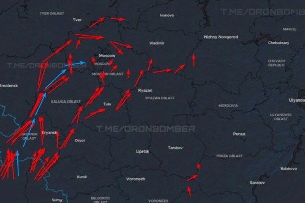 Rusija: Ukrajina je drugu noć zaredom dronovima napala Moskvu