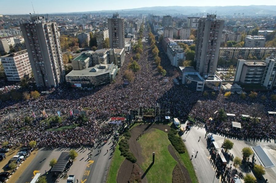 Stigla tačna procjena: Jučerašnji skup u Novom Sadu bio je najveći u istoriji grada
