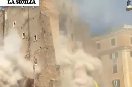 Urušila se kula u Rimu: Ljudi ostali zatrpani