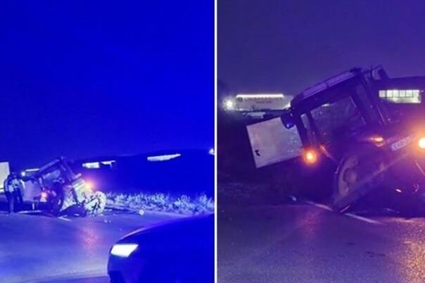 Strašan sudar na bh. cestama: Traktor se prepolovio