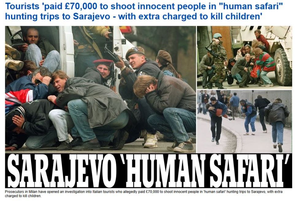 DAILY MAIL:Turisti platili 70.000 funti da pucaju na civile na 'ljudskim safari' izletima u Sarajevo