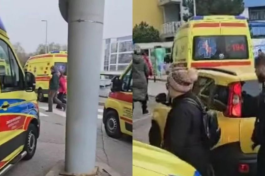 Haos pred bolnicom: Pristižu stotine pacijenata, vozila hitne stoje u kolonama