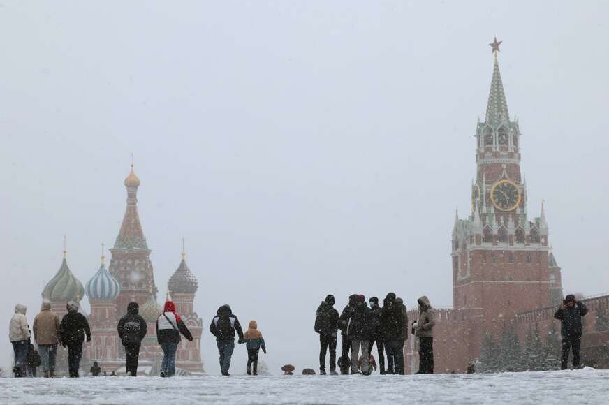 Prvi snijeg pao u Moskvi sa mjesec dana zakašnjenja