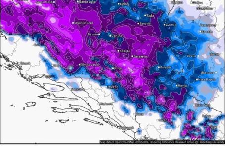 BH Meteo upozorava na snažne padavine: Do pola metra snijega u ovim dijelovima BiH