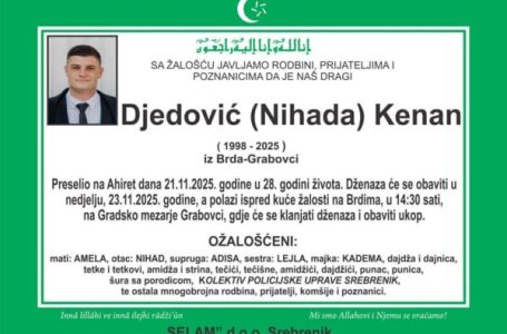 Poznat termin dženaze mladom policajcu iz Srebrenika: Iza Kenana ostali roditelji, sestra i supruga