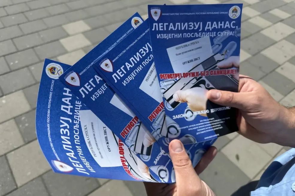 MUP RS: Do kraja godine rok za legalizaciju oružja bez sankcija