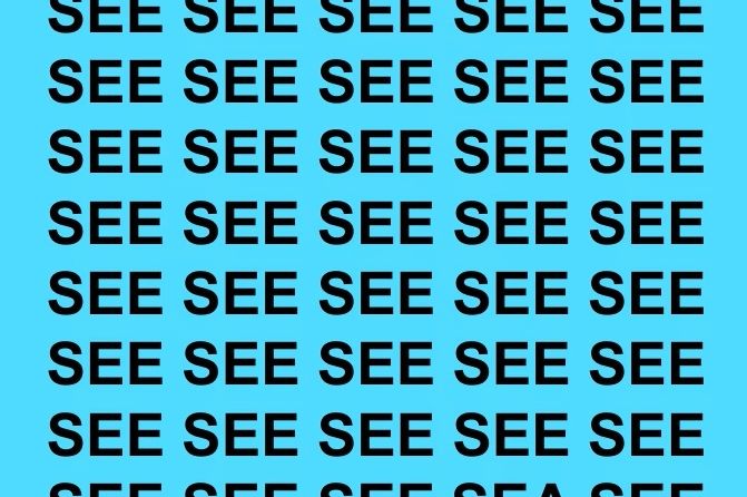 Samo oni sa najboljim vidom mogu uočiti riječ 'SEA' za 5 sekundi