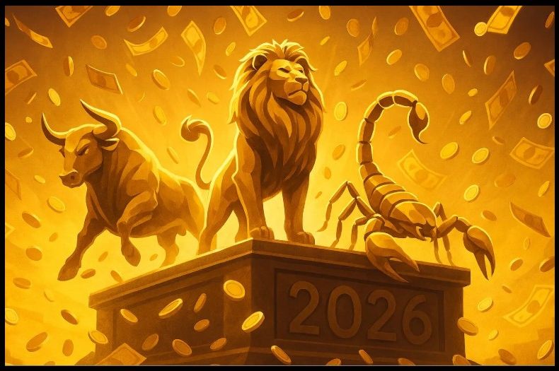 Sve što dotaknu pretvara se u zlato: 3 znaka kojima 2026. donosi ogroman novac