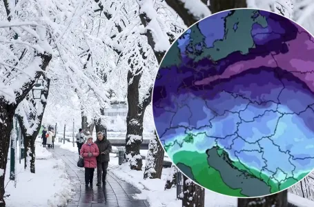 U Evropu stiže ledeni val, očekuje se obilan snijeg. Temperature padaju do minus 15