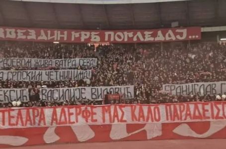 Skandalozni transparenti navijača Zvezde: Zahvalili se preminulim četnicima koji su sijali strah...