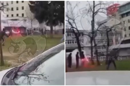 Pojavio se snimak tučnjave maloljetnika kod Mašinske škole: Letjele baklje, povrijeđene dvije osobe