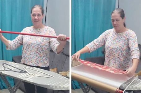 Trik za savršeno pakovanje poklona na dasci za peglanje koji je osvojio internet