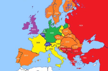 Širi se nova karta Europe koja prikazuje velike razlike u regiji: Hrvatska na 2124, Bosna 1539