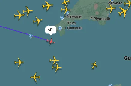 Trumpov avion sve bliže Švicarskoj