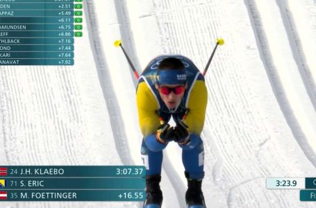 Strahinja Erić zauzeo 67. mjesto u sprint utrci u skijaškom trčanju i ostao bez četvrtfinala