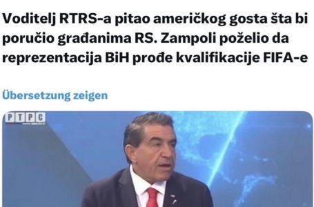 Hit na Internetu: Voditelj na RTRS-u upitao američkog izaslanika šta bi poručio građanima RS-a