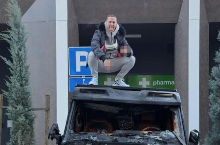 Baka Prase zapalio mreže: fotografija pored spaljenog auta izazvala buru