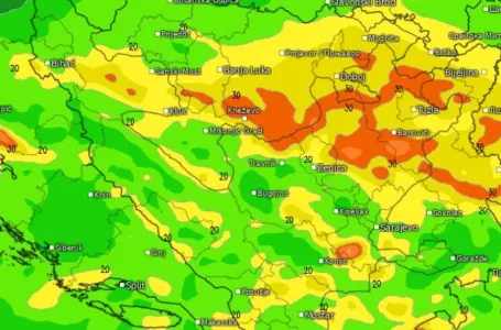 Objavljeno kad se u BiH očekuje najviše padavina i gdje se očekuje do 30 cm snijega