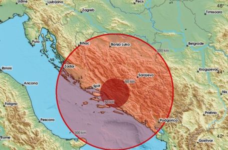 Zemljotres pogodio BiH, najviše se osjetio u Hercegovini