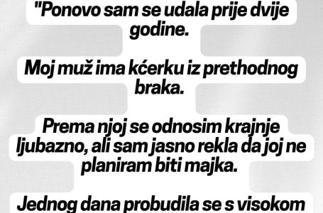 "Ponovo sam se udala prije dvije godine..."