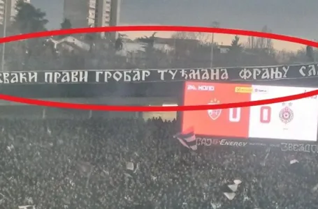 Totalni haos u Beogradu na derbiju: ‘Grobare’ dočekala poruka o Tuđmanu, oni zapalili i nju i...