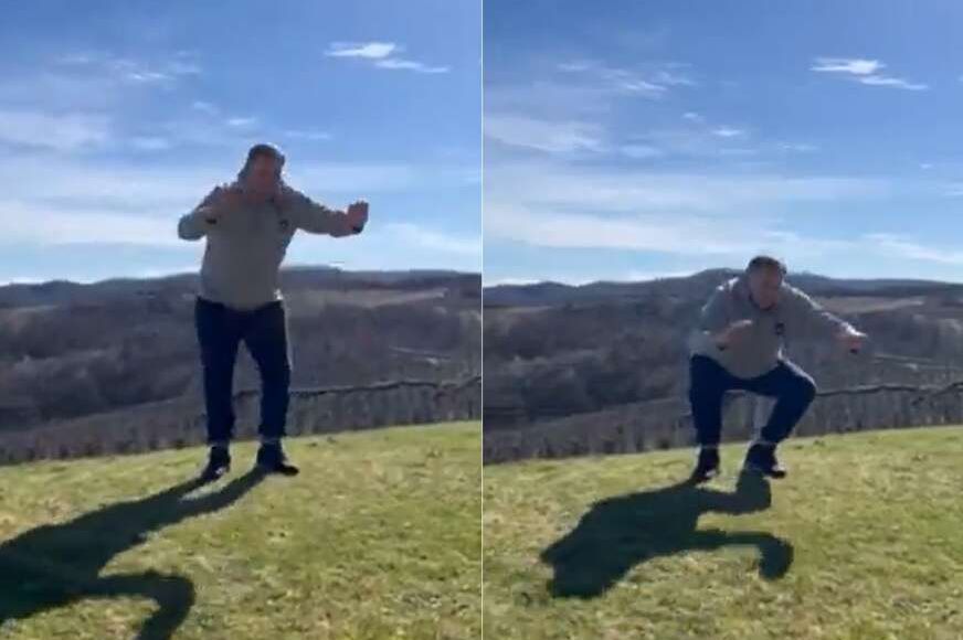 Dodik ocijenio da je u "NIKAD BOLJOJ FORMI", pogledajte koliko je čučnjeva uradio (VIDEO)