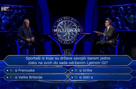 Zoran je odustao na ovom sportskom pitanju za 34.000 eura u Milijunašu: Znate li vi odgovor?