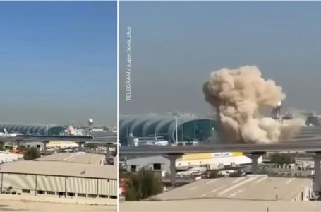 Pogledajte kako je izgledao napad: Dramatične snimke iz Dubaija, oblak dima iznad aerodroma
