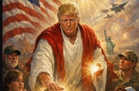 TrUmp sebe prikazao kao Isusa: Objavio fotografiju na kojoj liječi bolesnika