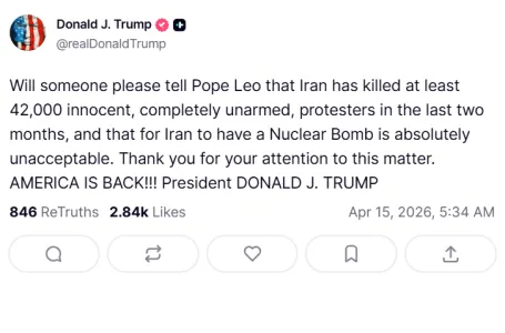 Trump ima novu objavu na društvenim mrežama: "Molim vas, recite papi Lavu..."