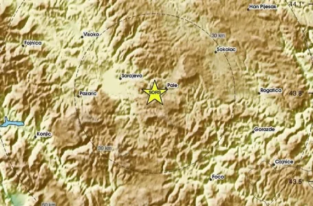 Zemljotres zatresao šire područje Sarajeva, građani kažu da je "dobro zatreslo"