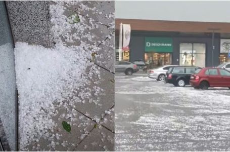 Veliko nevrijeme pogodilo Krajinu: Uništeno više desetina automobila, led prekrio ulice