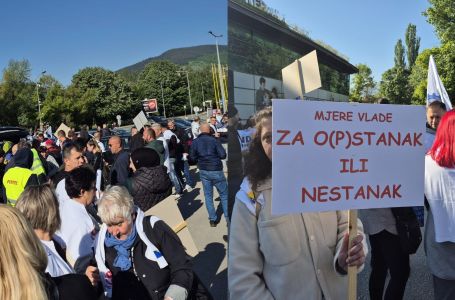 Radnici Sindikata metalaca se počeli okupljati na Kamberovića polju