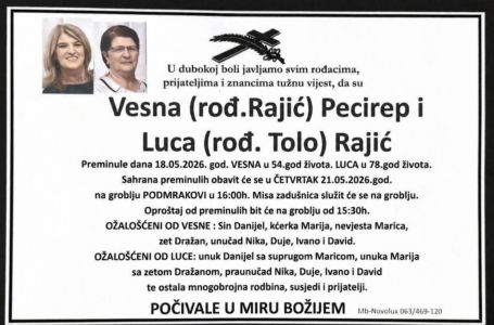 Poznat termin sahrane žrtava femicida u Kiseljaku: Iza Vesne ostalo dvoje djece