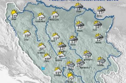 Jutros u BiH oblačno, evo kad će se razvedriti