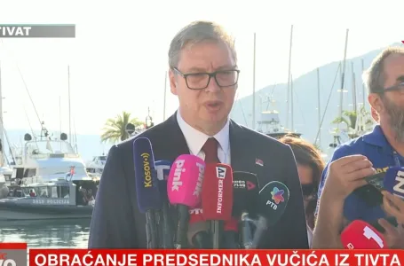 Aleksandar Vučić poručuje: "Usred Crne Gore vam kažem, neću da poštujem vaše..."