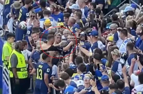 Džeko se popeo na tribine, svi su tražili dres od njega, ali Edin ga je obukao posebnoj osobi!