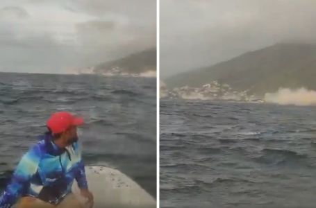 Ribar snimio trenutak zemljotresa u Venezueli (VIDEO)