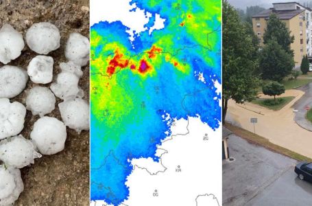Nevrijeme u komšiluku, pao ogromni grad, na mjestima 47 litara po kvadratu! Upozorenje i za...