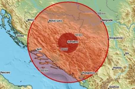 Zemljotres prodrmao područje Kantona Sarajevo: "Baš je dobro zatreslo"